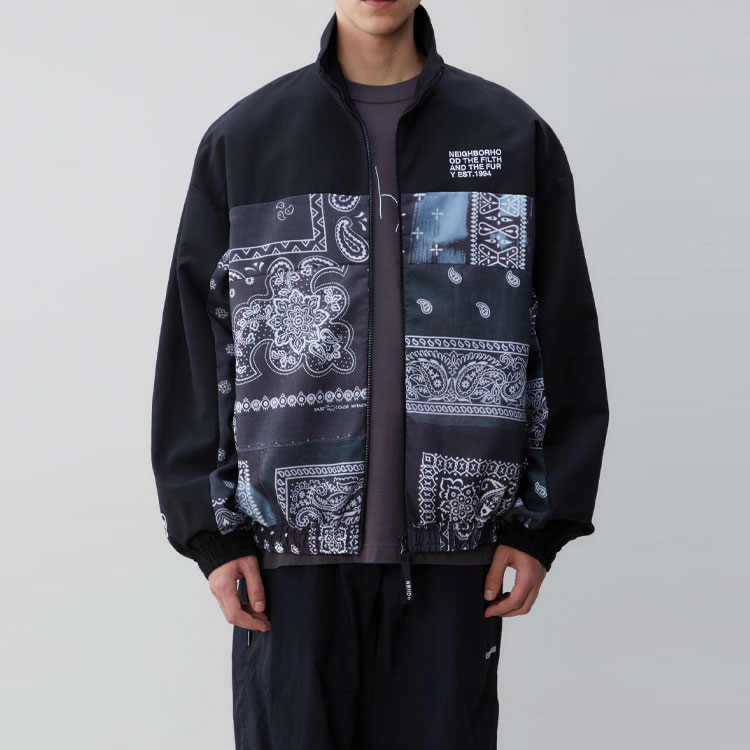 Shop Chaqueta con cremallera y cuello alto NEIGHBORHOOD FW21 para hombre. 212AQNH-JKM03