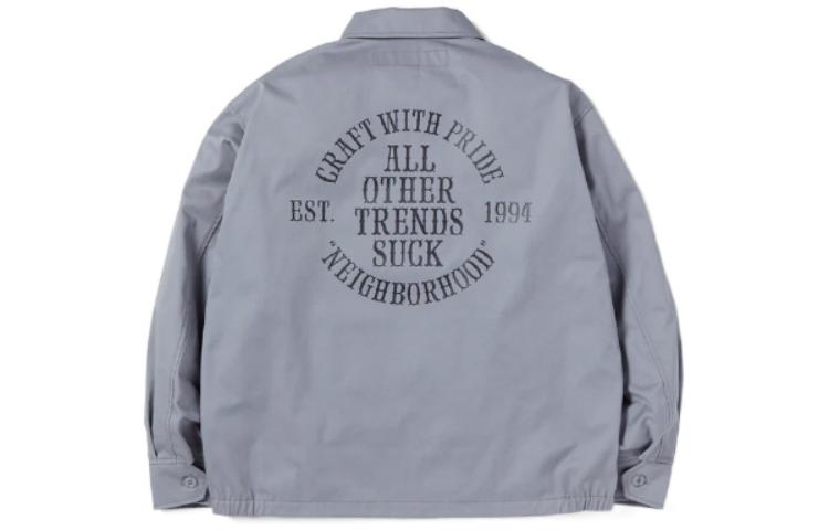 Lookbook NEIGHBORHOOD FW22 Jaket Lengan Panjang Cetakan Belakang Berzip 222TSNHJKM03