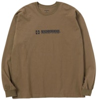 NEIGHBORHOOD FW22 Letter Print Casual Crewneck Long Sleeve T-Shirt 222PCNH-LT12 NEIGHBORHOOD FW22 Letter Print Casual Crewneck Long Sleeve T-Shirt 222PCNH-LT12