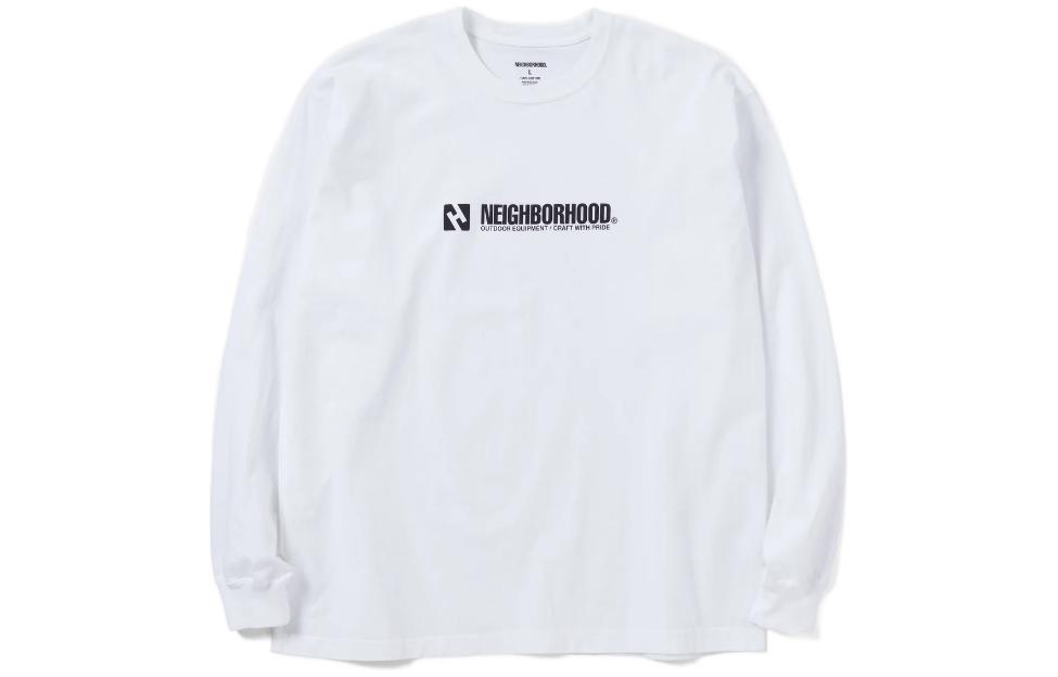 Lookbook ネイバーフッド FW22 レタープリント カジュアル クルーネック 長袖 Tシャツ 222PCNH-LT12