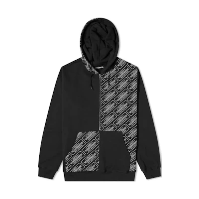 NBHD FW22 Black Hoodie Zip-Up Sweatshirt 211UWNH-CSM03-BK
