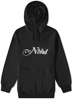 NEIGHBORHOOD FW22 Black Letter Graphic Hoodie Pullover 212FPNH-CSM05-BK NEIGHBORHOOD FW22 Black Letter Graphic Hoodie Pullover 212FPNH-CSM05-BK