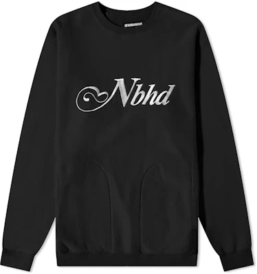 NEIGHBORHOOD FW22 Black Letter Logo Crewneck Sweatshirt Long Sleeve 212FPNH-CSM04-BK Buy NEIGHBORHOOD FW22 Black Letter Logo Crewneck Sweatshirt Long Sleeve 212FPNH-CSM04-BK