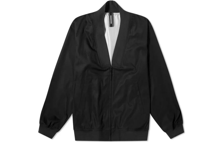NBHD FW22 Black Solid V-Neck Long-Sleeve Jacket 211AQNH-JKM03-BK