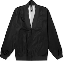 NEIGHBORHOOD FW22 Black Solid V-Neck Long-Sleeve Jacket 211AQNH-JKM03-BK NEIGHBORHOOD FW22 Black Solid V-Neck Long-Sleeve Jacket 211AQNH-JKM03-BK