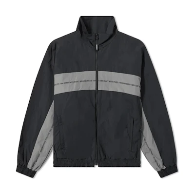 NBHD FW22 Colorblock Stand Collar Long Sleeve Jacket Black Men 212AQNH-JKM04-BK