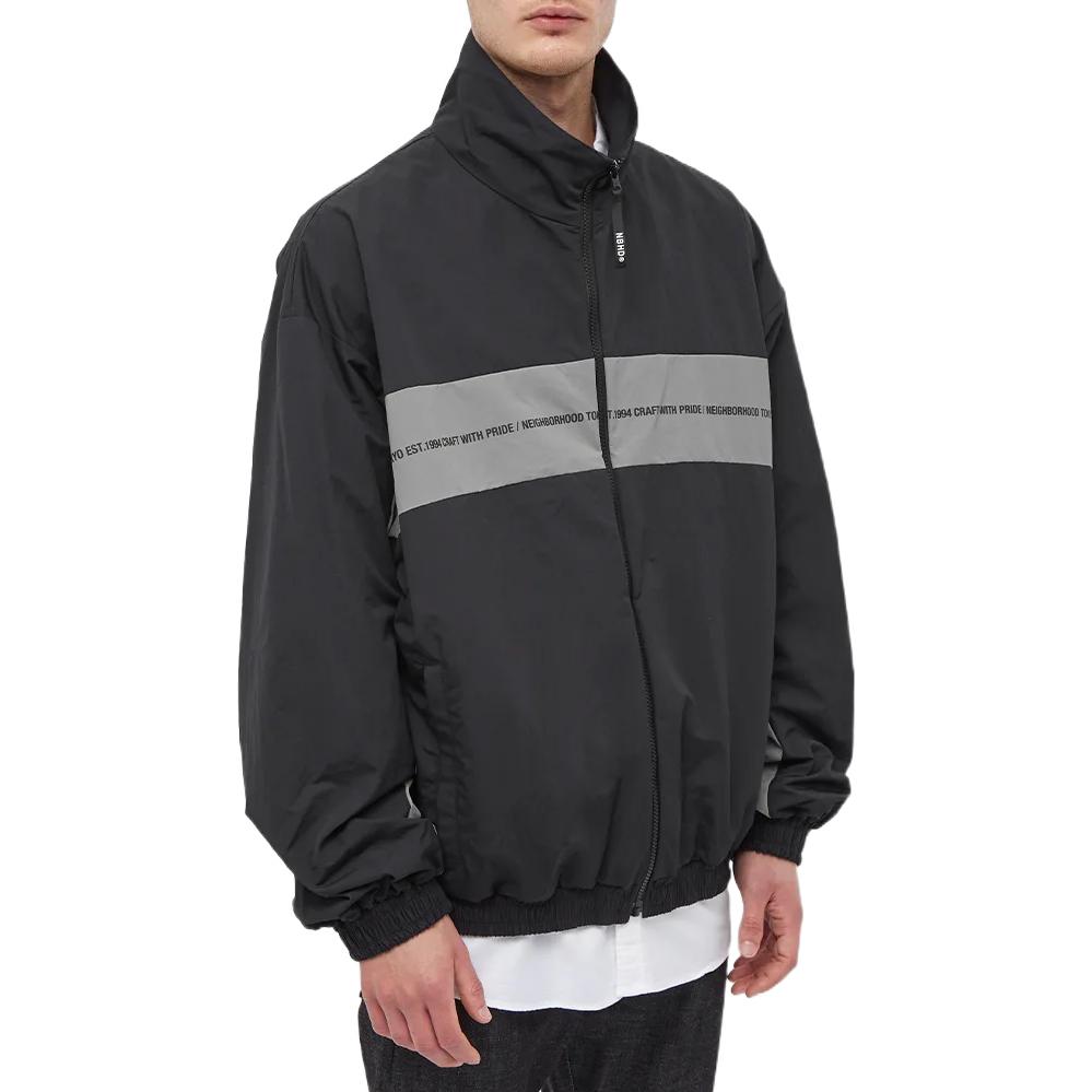 Shop Chaqueta Negra Hombre NEIGHBORHOOD FW22 Colorblock Cuello Alto Manga Larga. 212AQNH-JKM04-BK