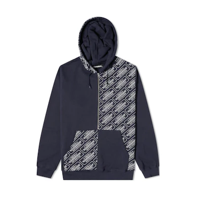 NBHD FW22 Colorblock Zip Hoodie Blue Long Sleeve 211UWNH-CSM03-NY