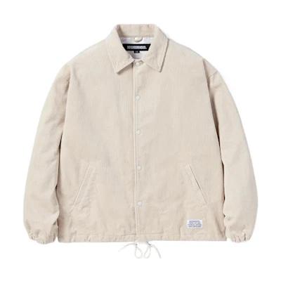 NBHD FW22 Corduroy Windbreaker Jacket - Single-Breasted Coat. 222SPNH-JKM01