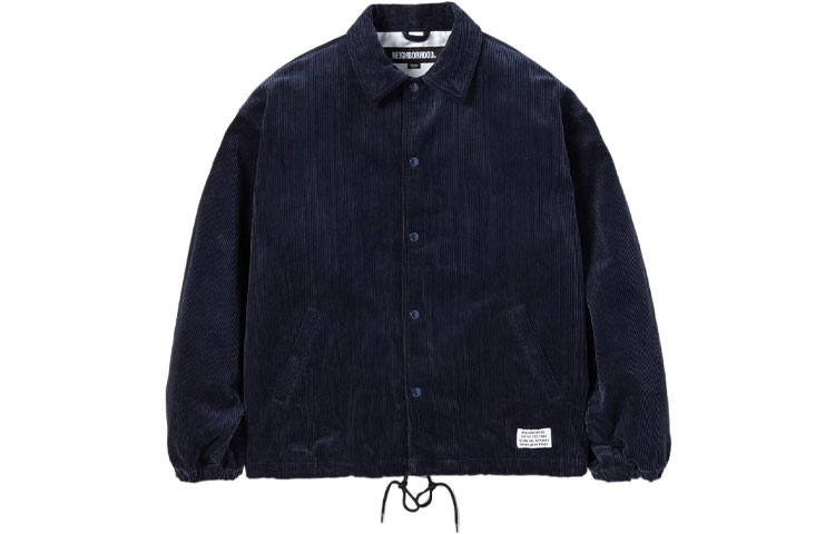 Shop NEIGHBORHOOD FW22 灯芯绒风衣夹克 - 单排扣外套. 222SPNH-JKM01