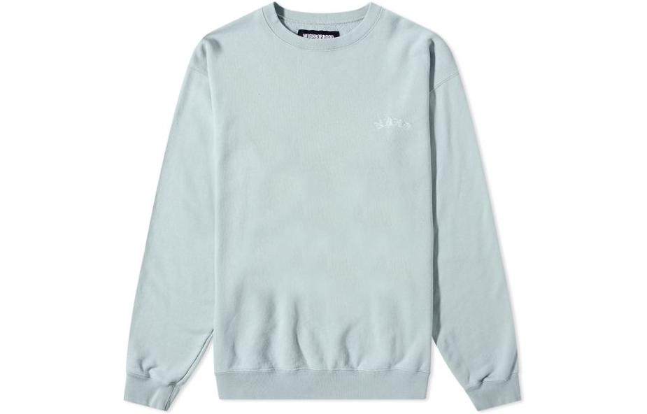 NBHD FW22 Embroidered Crewneck Sweatshirt Light Blue 221UWNH-CSM02-LB