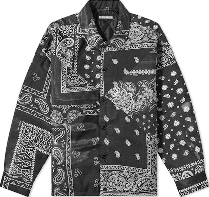 NEIGHBORHOOD FW22 Floral Button-Up Collared Shirt Jacket for Men. 212AQNH-SHM04-BK Order NEIGHBORHOOD FW22 Floral Button-Up Collared Shirt Jacket for Men. 212AQNH-SHM04-BK