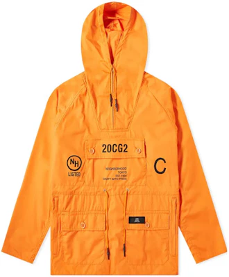 NEIGHBORHOOD FW22 Graphic Print Multi-Pocket Hooded Jacket Orange Men 201YTNH-JKM02-OR Buy NEIGHBORHOOD FW22 Graphic Print Multi-Pocket Hooded Jacket Orange Men 201YTNH-JKM02-OR