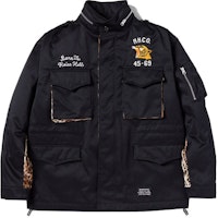 NEIGHBORHOOD FW22 Graphic Zip-Up High Collar Jacket Black Outerwear 222AQNH-JKM02 NEIGHBORHOOD FW22 Graphic Zip-Up High Collar Jacket Black Outerwear 222AQNH-JKM02