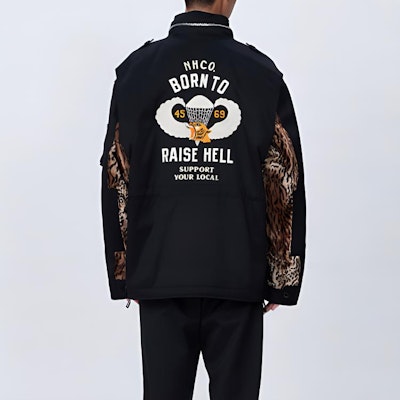 Chaqueta Negra con Cremallera y Cuello Alto NEIGHBORHOOD FW22 Graphic Abrigo. 222AQNH-JKM02 Purchase Chaqueta Negra con Cremallera y Cuello Alto NEIGHBORHOOD FW22 Graphic Abrigo. 222AQNH-JKM02