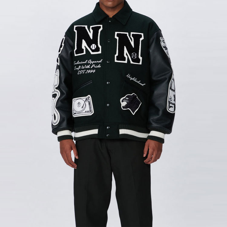 Details for NEIGHBORHOOD FW22 字母圖案貼布長袖外套 男生款 222SZNHJKM03