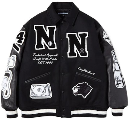 NEIGHBORHOOD FW22 字母圖案貼布長袖外套 男生款 222SZNHJKM03 Sizing NEIGHBORHOOD FW22 字母圖案貼布長袖外套 男生款 222SZNHJKM03