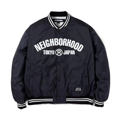 NBHD FW22 Letterman Print Bomber Jacket Men 222TSNH-JKM08