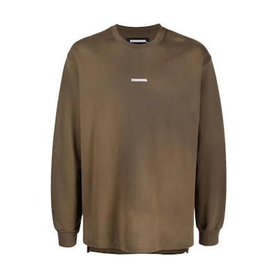 NBHD FW22 Logo Embroidered Crewneck Sweatshirt Brown () 202OKNH-CSM01
