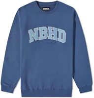 NEIGHBORHOOD FW22 Logo Embroidered Pullover Sweatshirt Blue () 212FPNH-CSM02-BL NEIGHBORHOOD FW22 Logo Embroidered Pullover Sweatshirt Blue () 212FPNH-CSM02-BL