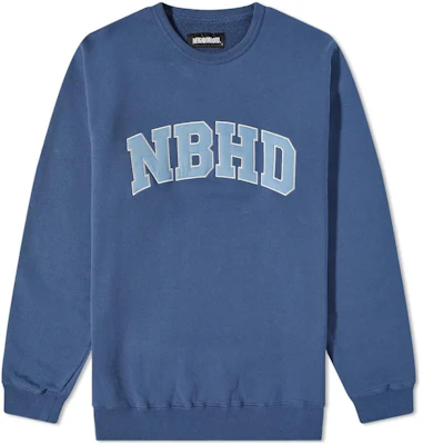 네이버후드 FW22 로고 자수 풀오버 스웻셔츠 블루 212FPNH-CSM02-BL Buy 네이버후드 FW22 로고 자수 풀오버 스웻셔츠 블루 212FPNH-CSM02-BL