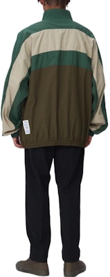 NEIGHBORHOOD FW22 Logo Stand Collar Spliced Long Sleeve Jacket Men. 222AQNH-JKM01 Purchase NEIGHBORHOOD FW22 Logo Stand Collar Spliced Long Sleeve Jacket Men. 222AQNH-JKM01