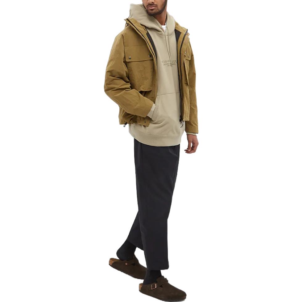 Lookbook Sudadera con capucha beige NEIGHBORHOOD FW22 con logo bordado. 212UNNH-CSM02