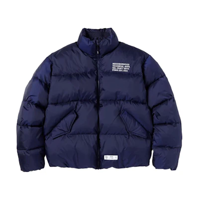 NBHD FW22 Quilted Embroidered Lettering High Collar Jacket . 222TSNHJKM10
