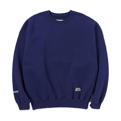 NBHD FW22 Sd-s Crewneck LS CO Solid Color Casual Sweatshirt Men 222FPNHCSM03