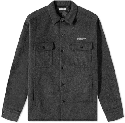 NEIGHBORHOOD FW22 Solid Color Collared Jacket Deep Gray () 212SINH-SHM01 Buy NEIGHBORHOOD FW22 Solid Color Collared Jacket Deep Gray () 212SINH-SHM01