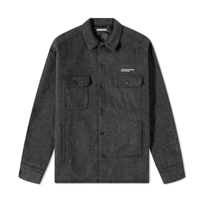 NBHD FW22 Solid Color Collared Jacket Deep Gray () 212SINH-SHM01