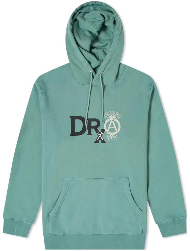 neighborhood-fw-22-solid-color-drawstring-hoodie-green-201-uwdrn-csm-01-s