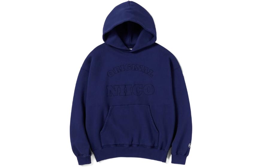 NBHD FW22 Solid Color Logo Embroidered Hoodie Long Sleeve 222FPNH-CSM02