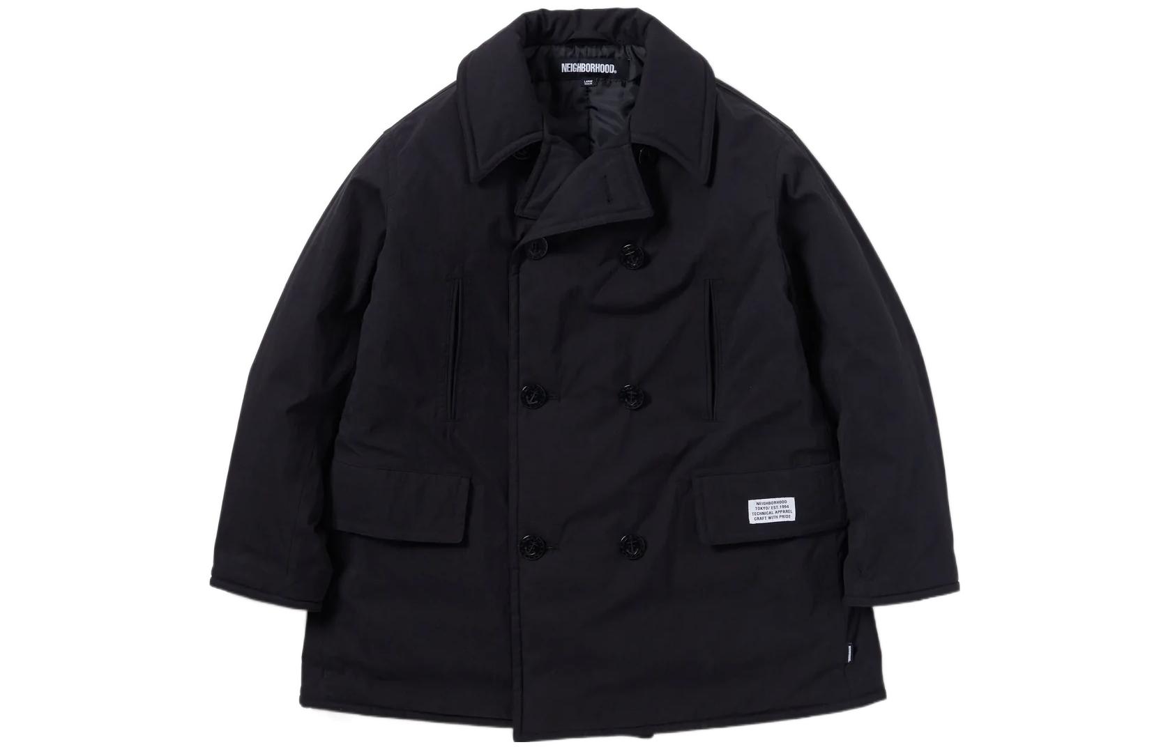 NBHD FW22 Solid Double-Breasted Long Sleeve Jacket 222TSNHJKM06