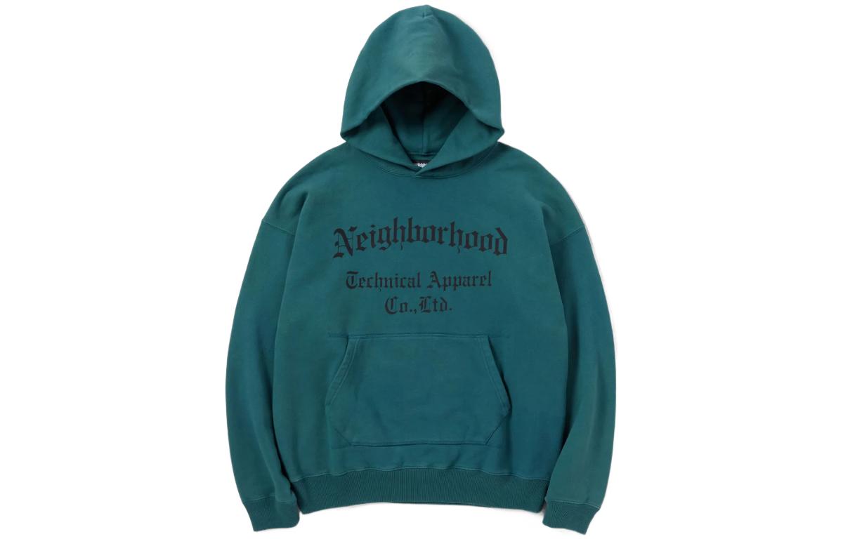 NBHD FW22 Sulfur Dye Hoodie Pullover Sweatshirt Letter Print 222OKNH-CSM04