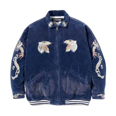 NBHD FW22 Tiger Head Embroidered Zip-Up Jacket Long Sleeve 222YTNHJ-KM04