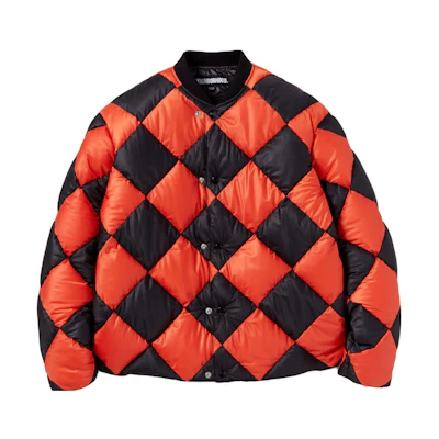 NBHD FW23 Checkered Baseball Collar Down Jacket 232TSNH-JKM08