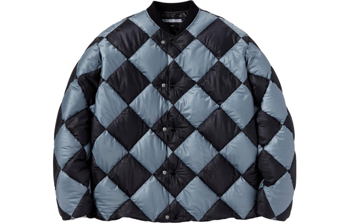 Cheap Chaqueta Acolchada a Cuadros con Cuello Baseball NEIGHBORHOOD FW23. 232TSNH-JKM08