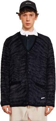 NEIGHBORHOOD FW23 Cardigan Rajut Pola Harimau Unisex. 232FUNH-KNM02 1