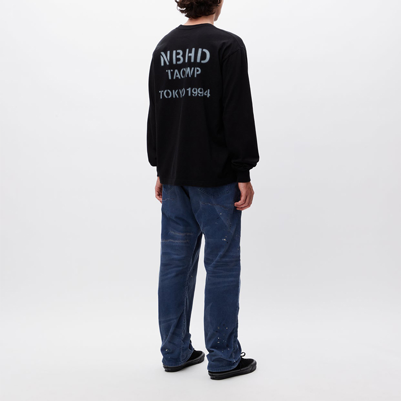 Shop NEIGHBORHOOD FW23 코듀로이 워시드 페이드 지퍼 캐주얼 팬츠 유니섹스. 232XBNH-PTM10