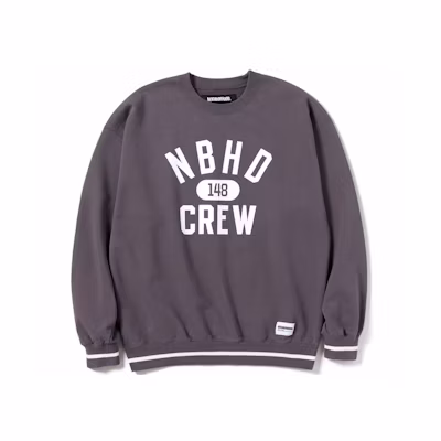 NBHD FW23 Logo Print Crewneck Long Sleeve Sweatshirt Unisex 232FPNH-CSM04