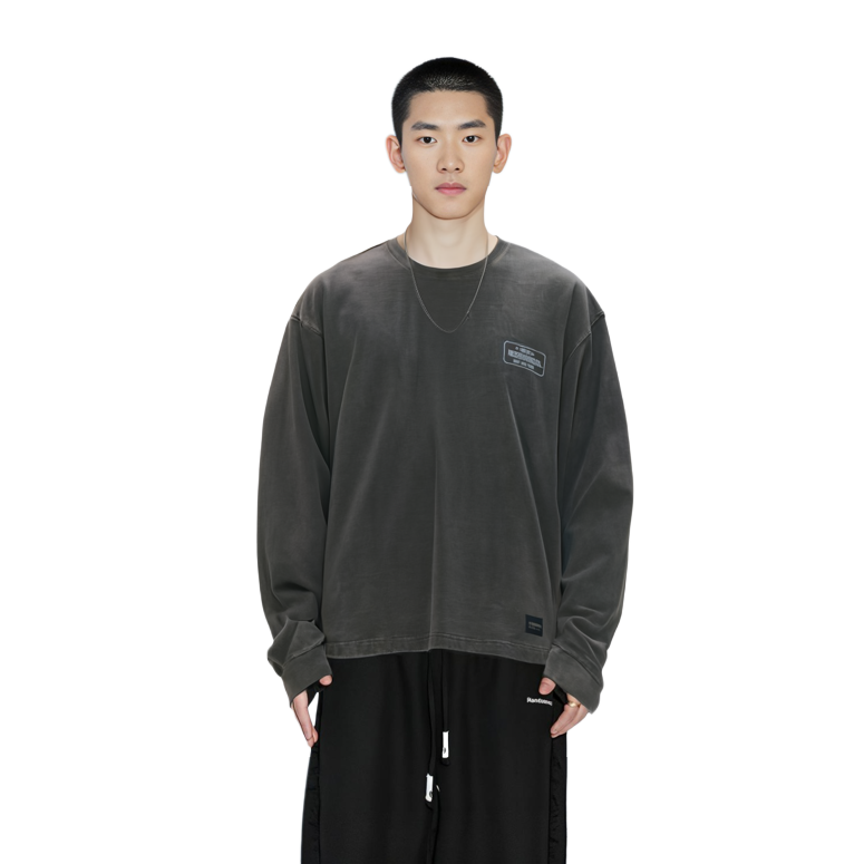 Purchase NEIGHBORHOOD FW23 Pigment Dyed Crewneck Long Sleeve Knit Sweater  Casual Top 232UNNH-CSM01