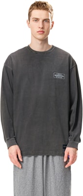 NEIGHBORHOOD FW23 Pigment Dyed Crewneck Long Sleeve Knit Sweater Casual Top 232UNNH-CSM01 Details for NEIGHBORHOOD FW23 Pigment Dyed Crewneck Long Sleeve Knit Sweater Casual Top 232UNNH-CSM01