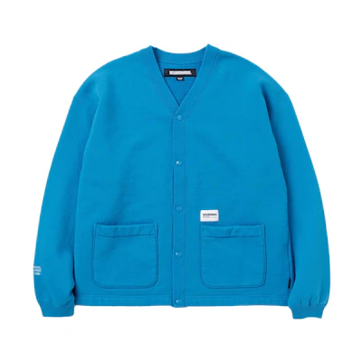 NBHD FW23 Solid Pocket V-Neck Cardigan Sweatshirt 232FPNH-CSM03