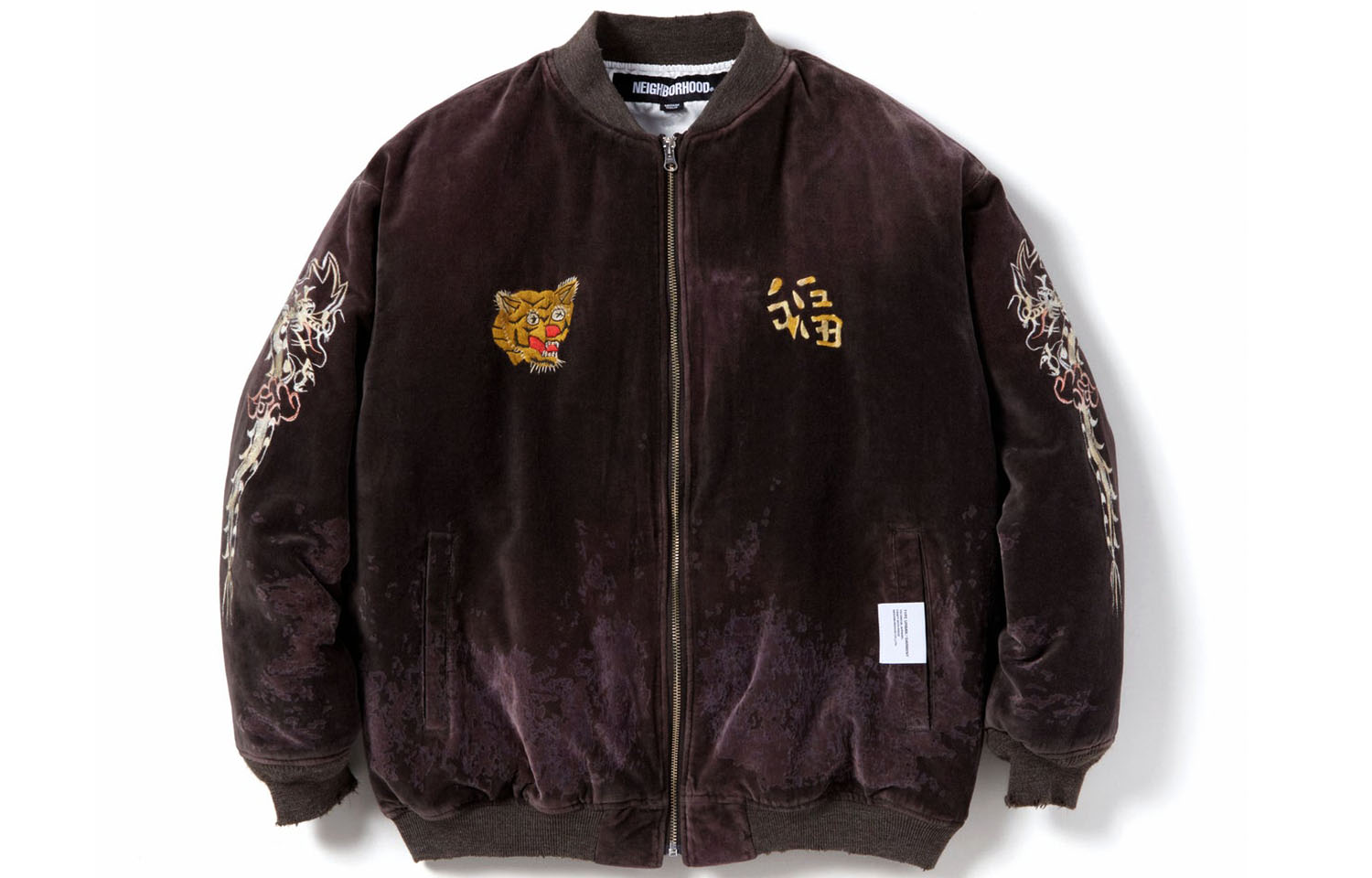 NBHD FW23 Tiger Kanji Graphic Stand-Collar Jacket Unisex 232YTNH-JKM02