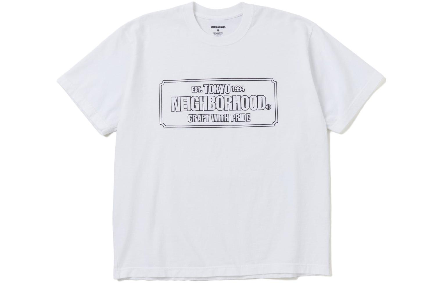 NEIGHBORHOOD FW23 Unisex Cotton Graphic Short Sleeve T-Shirt 232PCNH-ST01