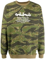 NEIGHBORHOOD Green Embroidered Logo Crewneck Sweatshirt for Men 201MBNH-CSM01 NEIGHBORHOOD Green Embroidered Logo Crewneck Sweatshirt for Men 201MBNH-CSM01