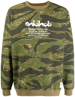 NEIGHBORHOOD 綠色男士刺繡Logo長袖圓領衫 201MBNH-CSM01 Buy NEIGHBORHOOD 綠色男士刺繡Logo長袖圓領衫 201MBNH-CSM01