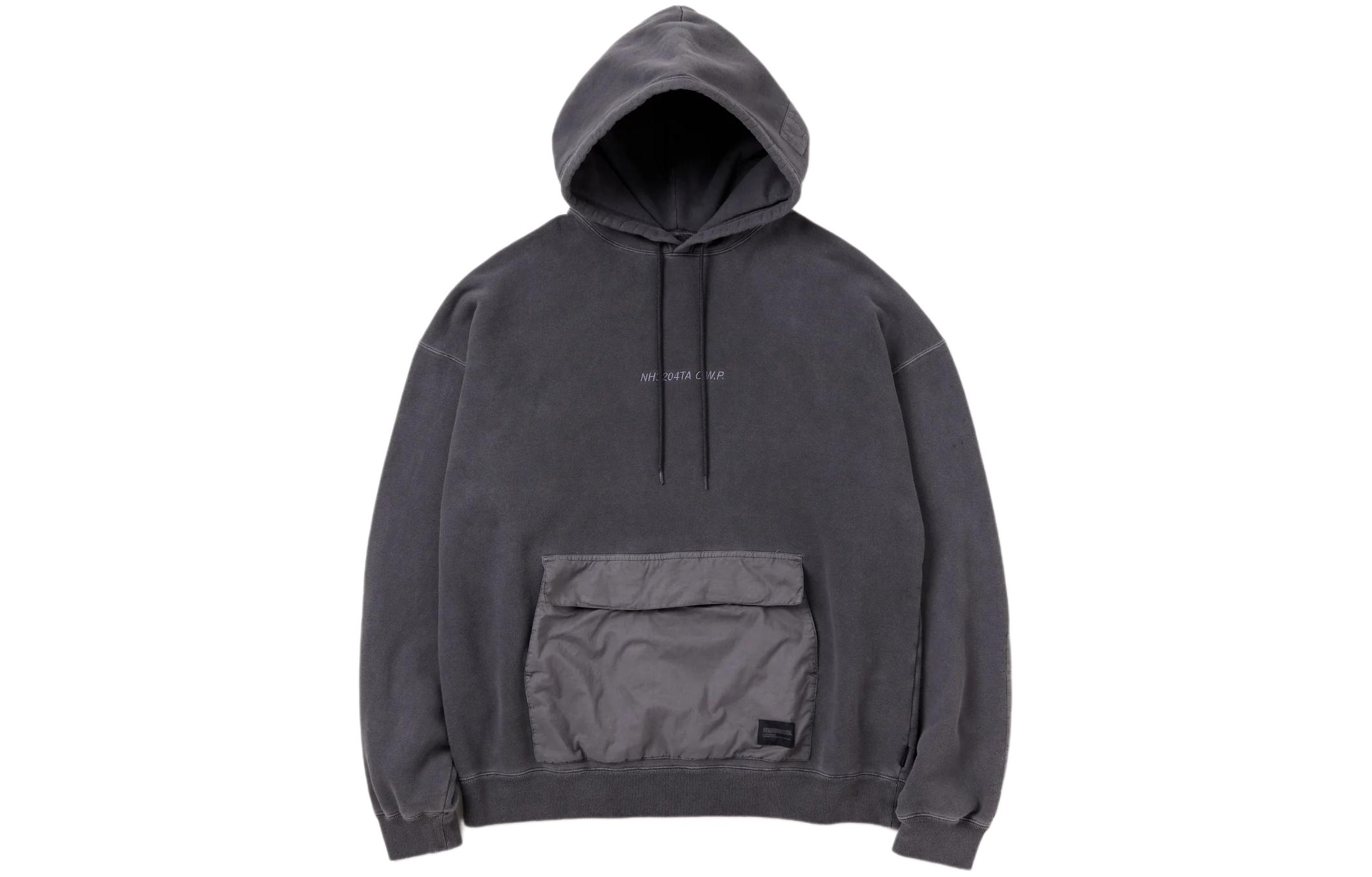 NBHD Letter Embroidered Hoodie Pullover Long Sleeve 232fpnh-csm14