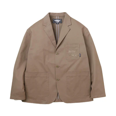 NBHD Letter Embroidery Button-Up Jacket Unisex 231AQWSN-JKM01S